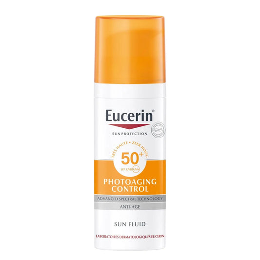 Eucerin Sun Pigment Control Fluid SPF 50+ – fluid solaire anti‑taches.